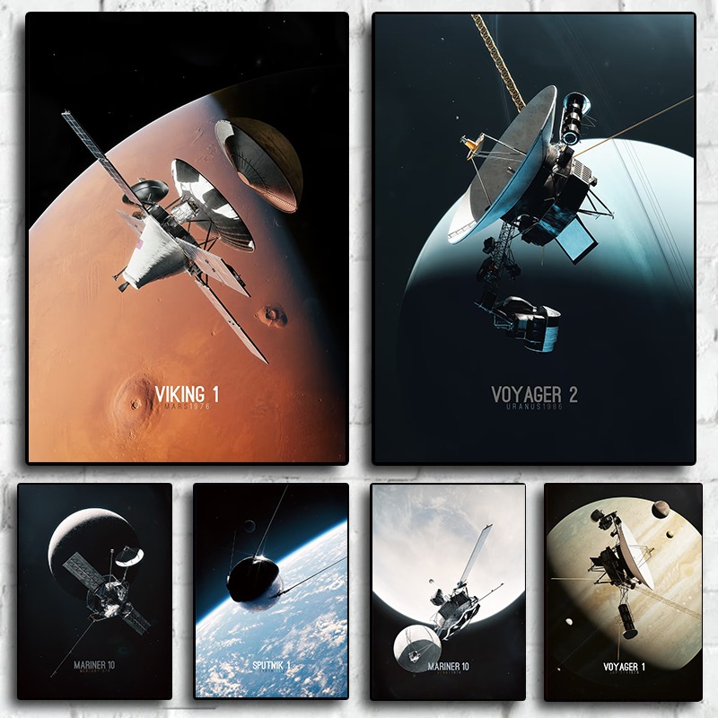 Star Map Poster - استكشاف النظام الشمسي قماش الفن ناسا