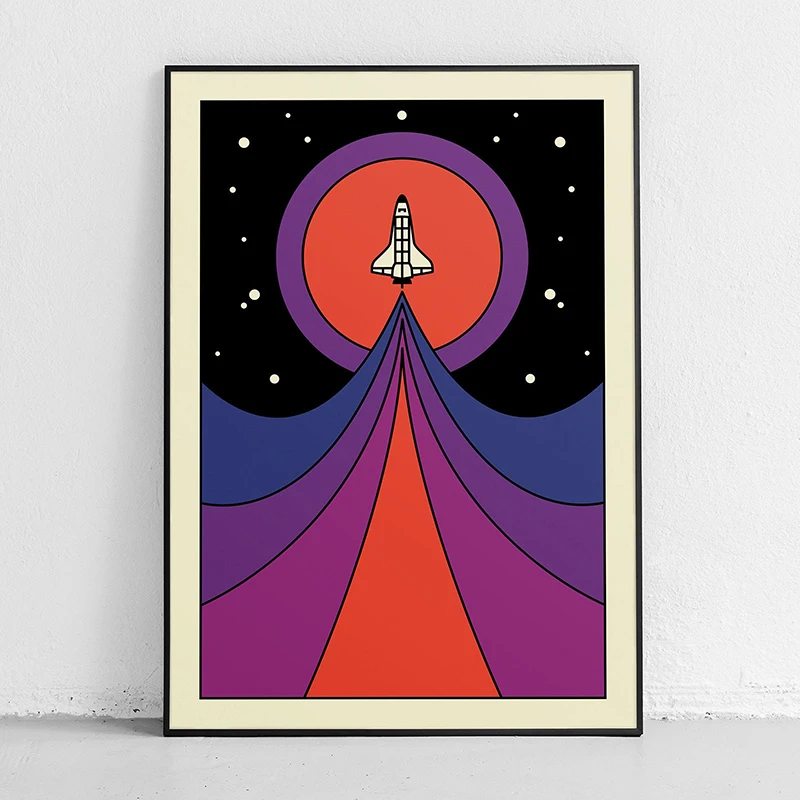 الرجعية مجردة مكوك الفضاء سبوت - مراجعة Star Map Poster وسعره