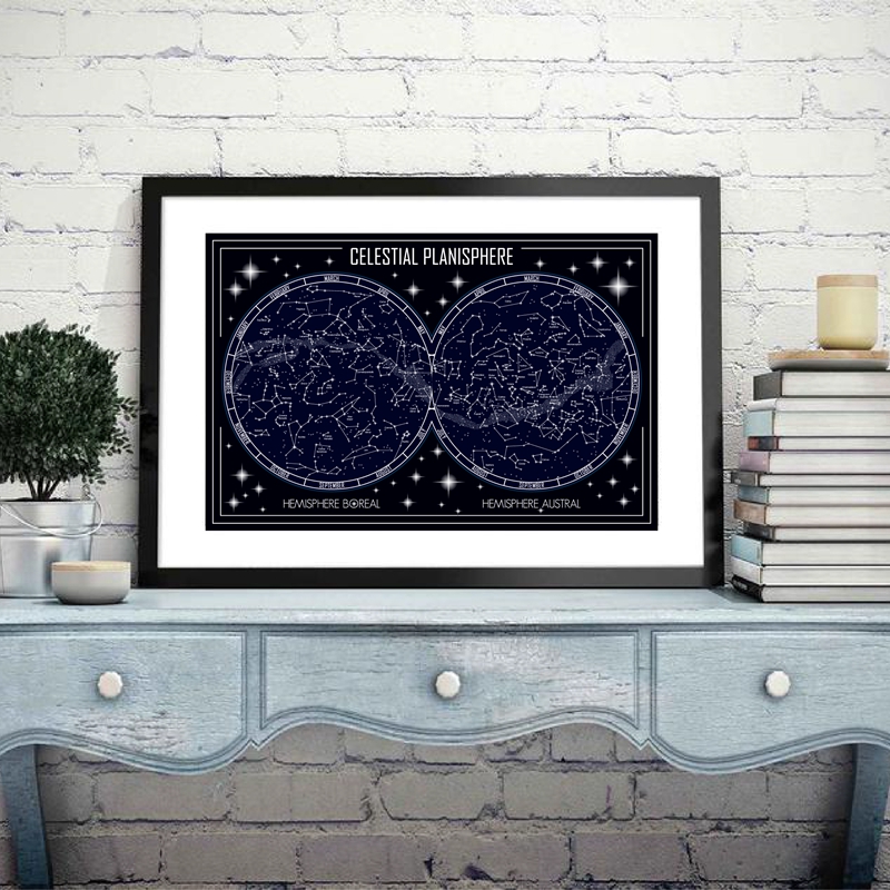خريطة Planisphere السماوية قما - مراجعة Star Map Poster وسعره