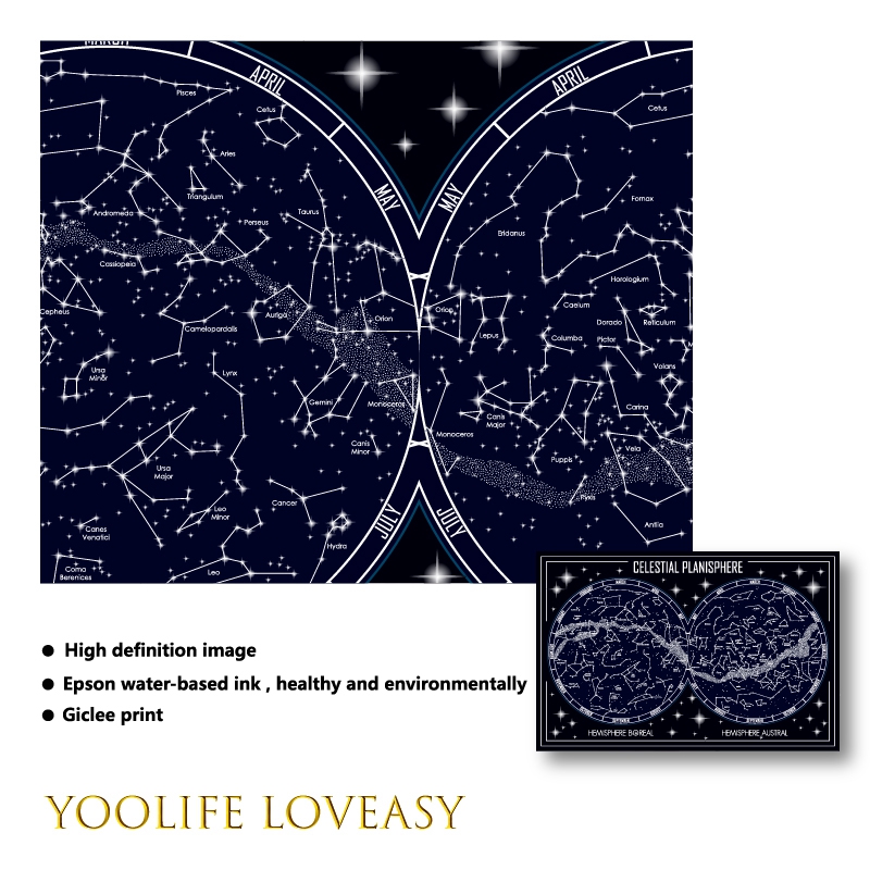 خريطة Planisphere السماوية قما - مراجعة Star Map Poster وسعره
