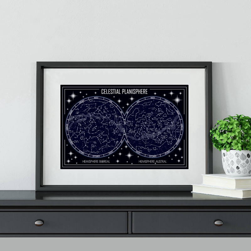 خريطة Planisphere السماوية قما - مراجعة Star Map Poster وسعره